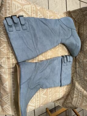 Route 66 Mid-Calf Boots Blue Size 6